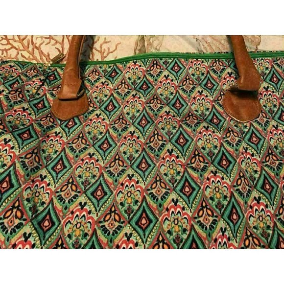 Boho Weekender / Travel Bag * Amazing Quality * Tote Inner Pockets - Picture 2 of 2